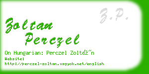 zoltan perczel business card